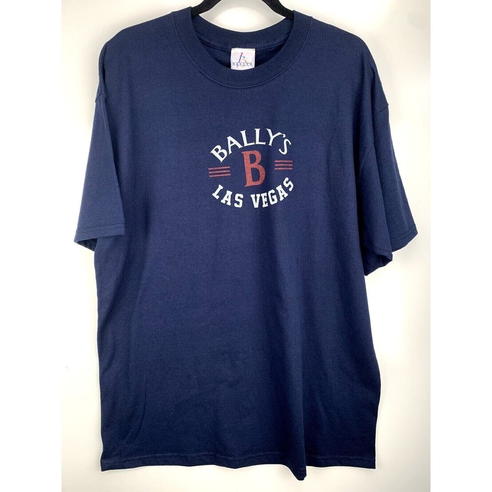 Bally’s Las Vegas Vintage Tee Size XL Blue T-Shirt Crew Neck
